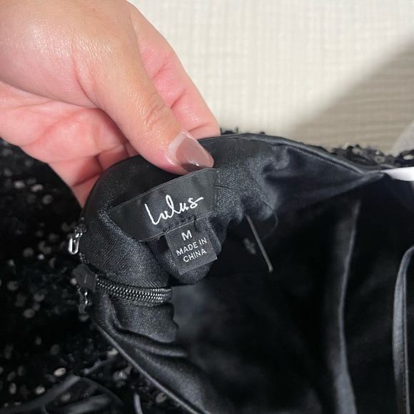 NEW YEARS EVE DRESS - Black sequin dress with corset style back. - Picture 6 of 10